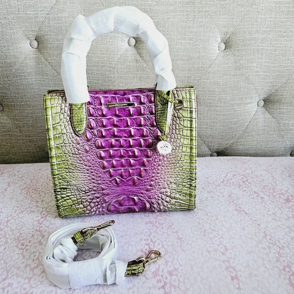 NWT Brahmin Limeade Ombre Melbourne Small Caroline - Picture 11 of 16